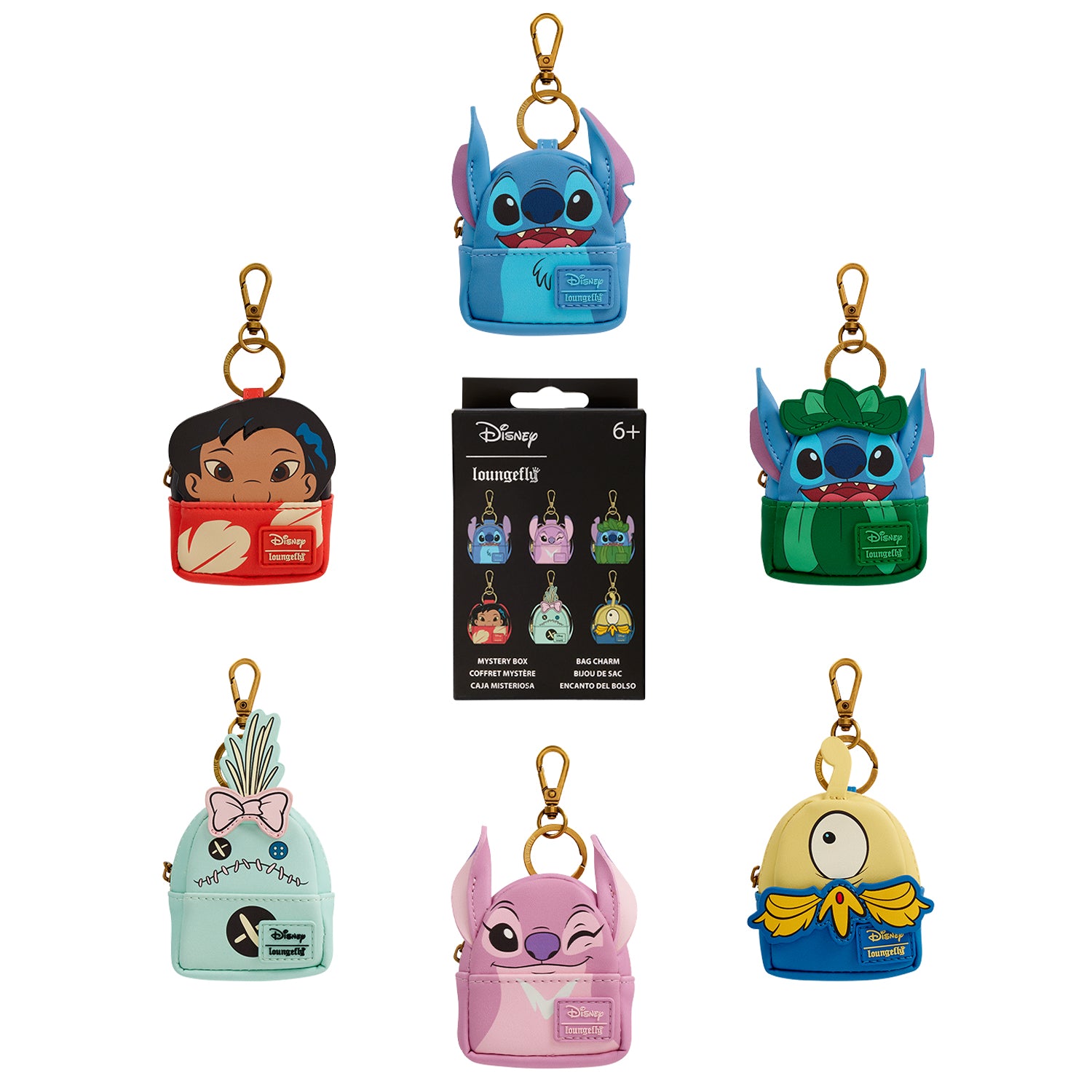 Disney Lilo and Stitch Mystery Mini Backpack Keychain Charm