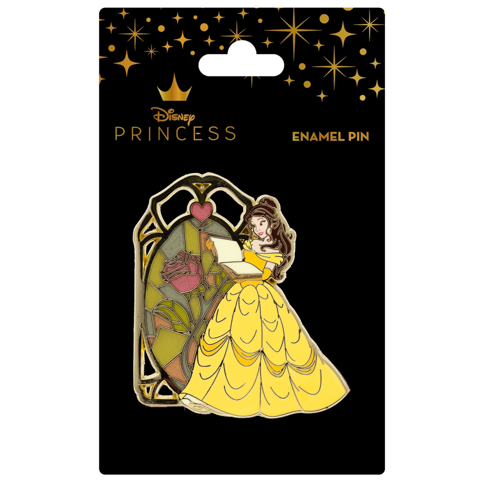 Disney Beauty and the Beast Belle Stained Glass Window Collectible Trading Pin