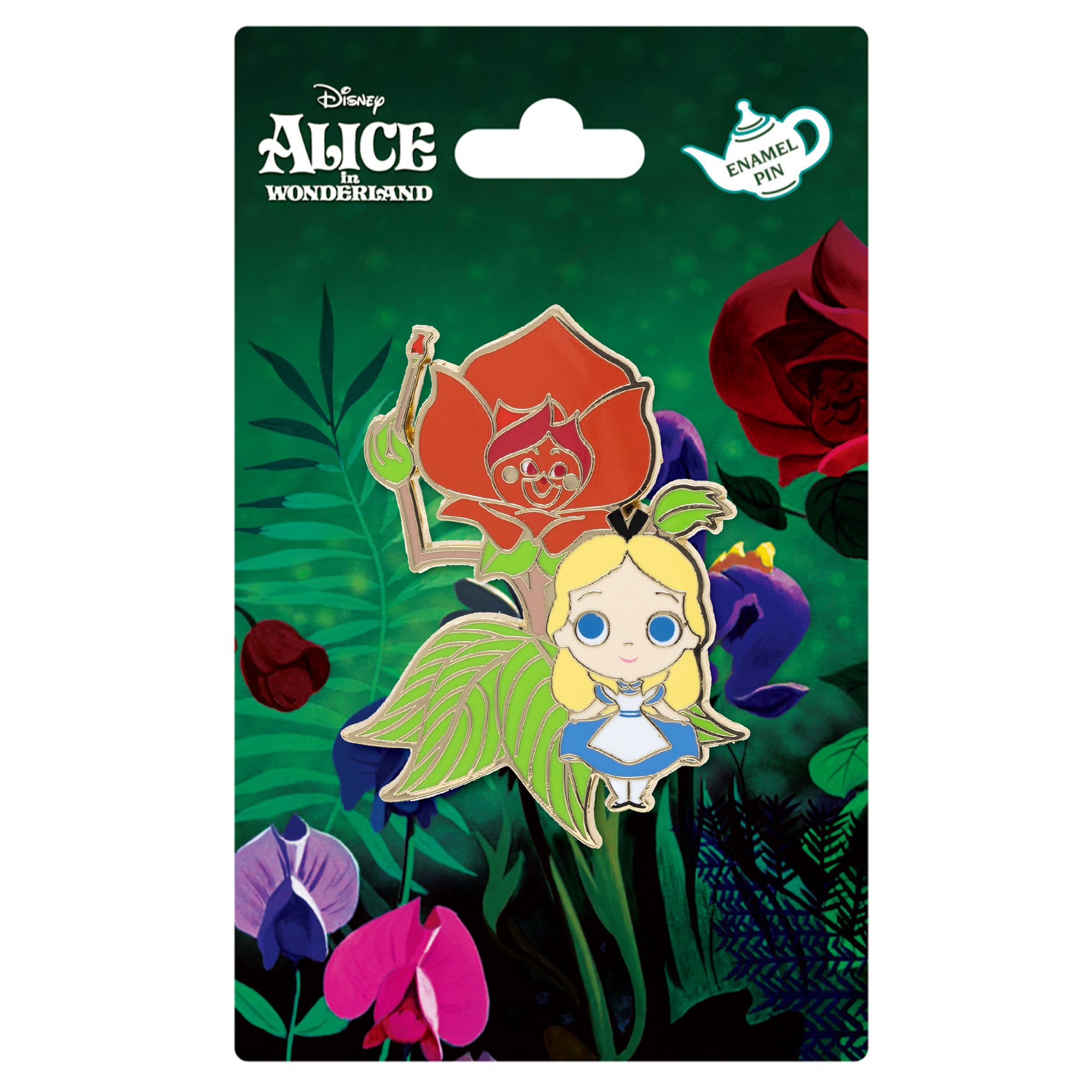 Disney Alice in Wonderland Red Rose Collectible Trading Pin