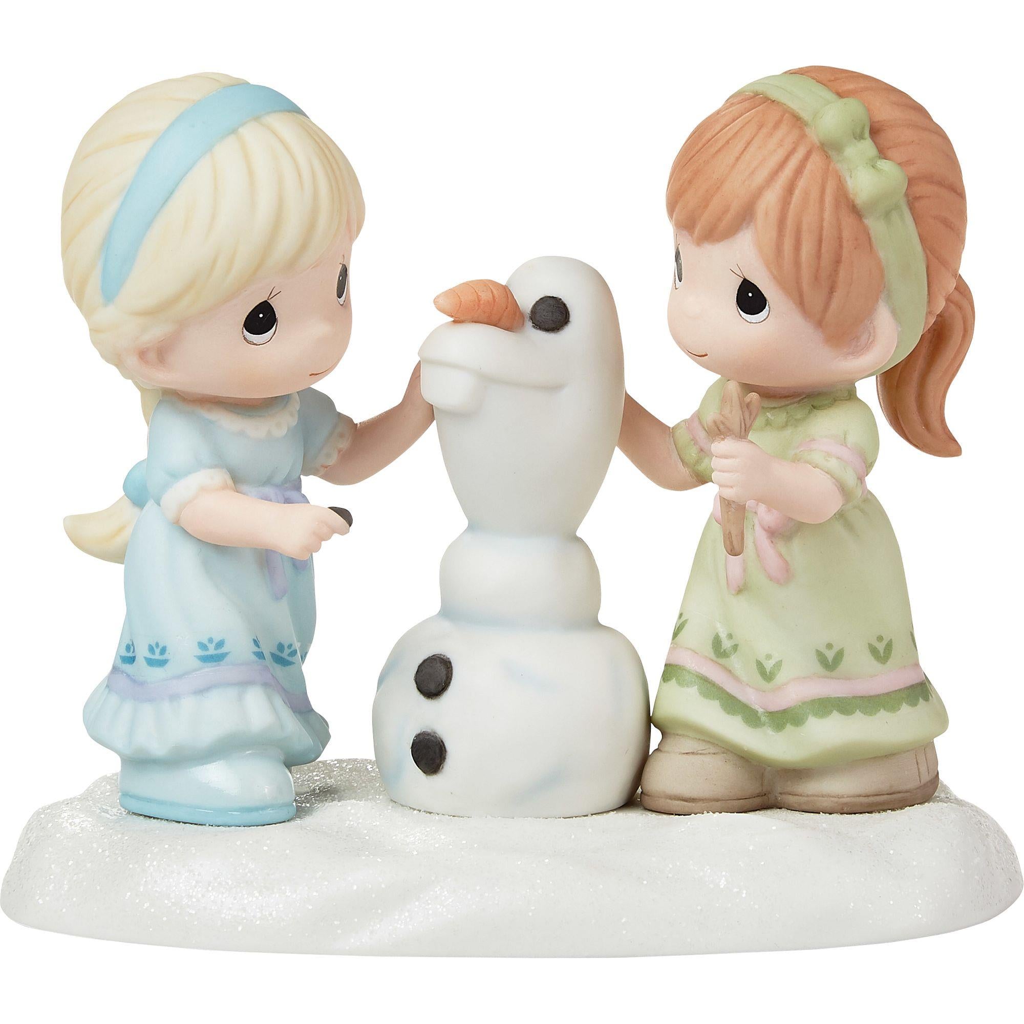 Disney Frozen Anna Elsa and Olaf Precious Moments Figurine