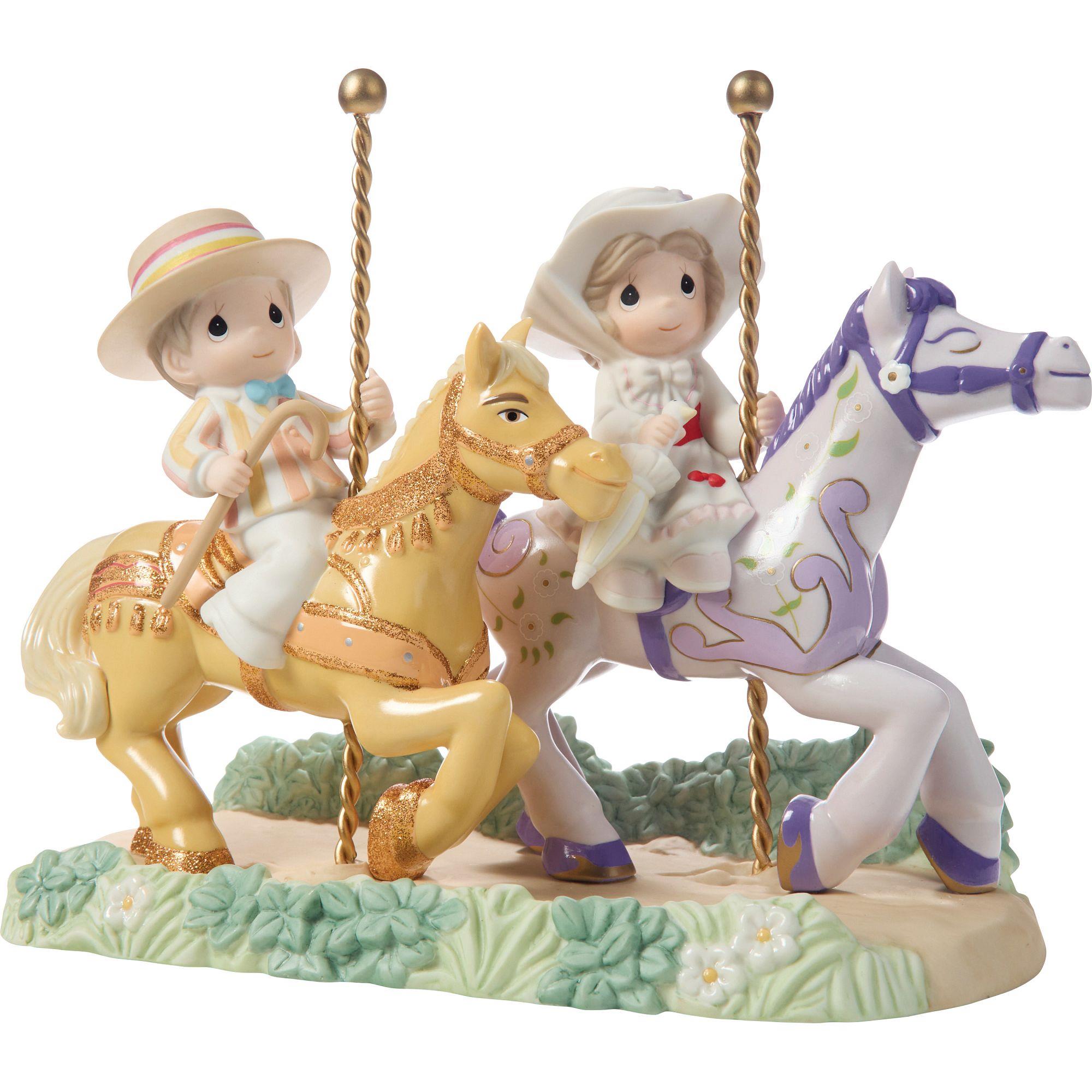 Disney Mary Poppins Carousel Horses Precious Moments Figurine