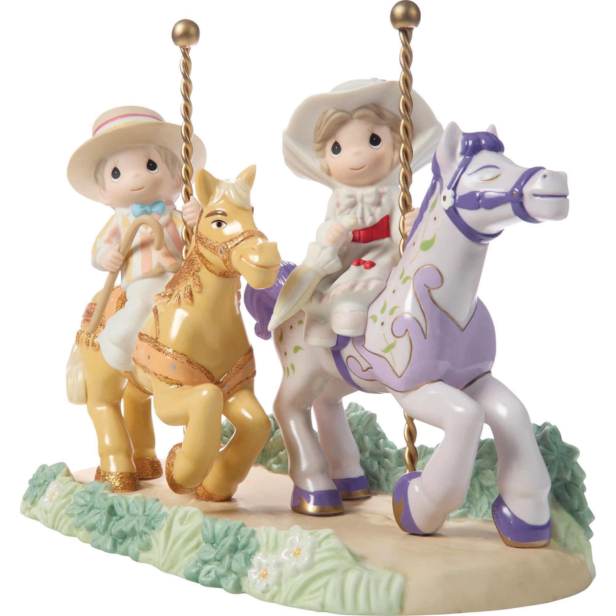 Disney Mary Poppins Carousel Horses Precious Moments Figurine