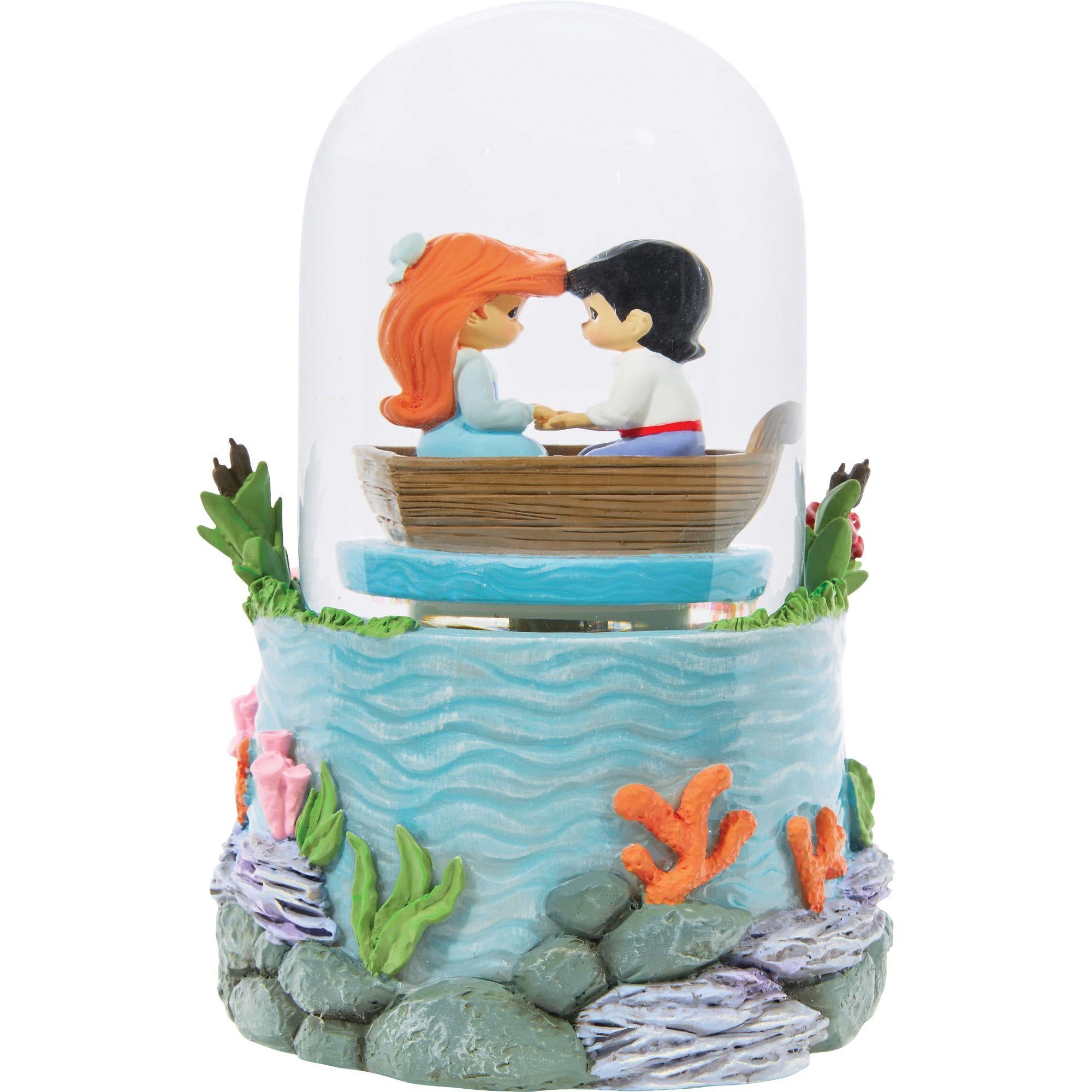 Disney The Little Mermaid Precious Moments Rotating Snow Globe