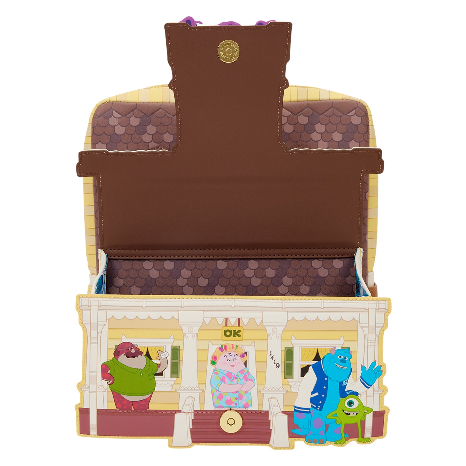 Disney Pixar Monsters University Oozma Kappa House Figural Mini Backpack