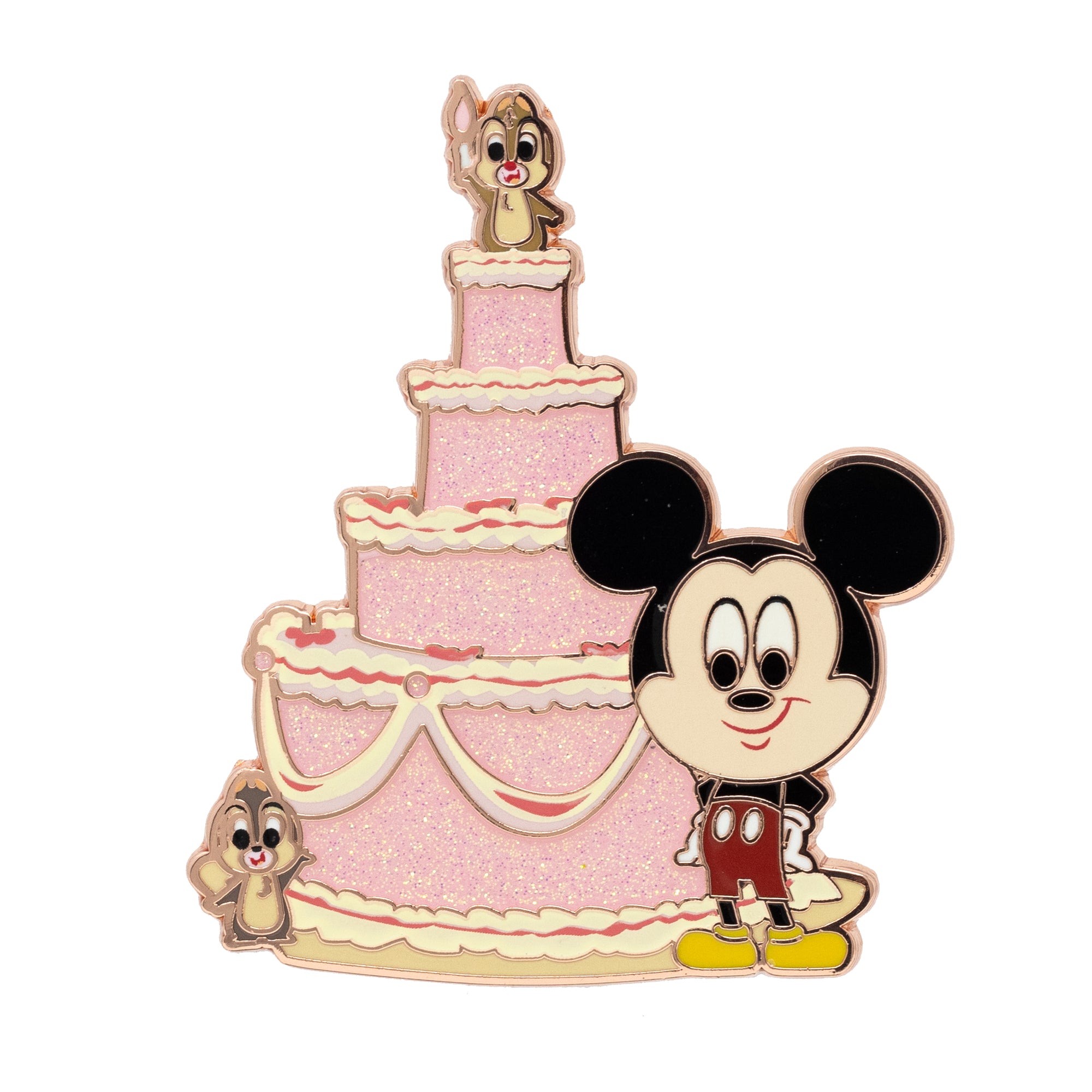 Disney Mickey Chip and Dale Birthday Cake Collectible Trading Pin
