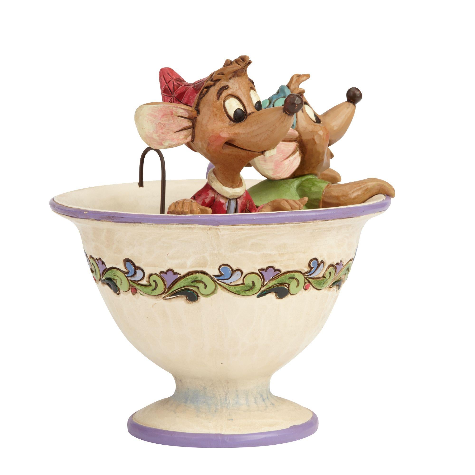 Disney Cinderella Jaq and Gus Teacup Disney Traditions