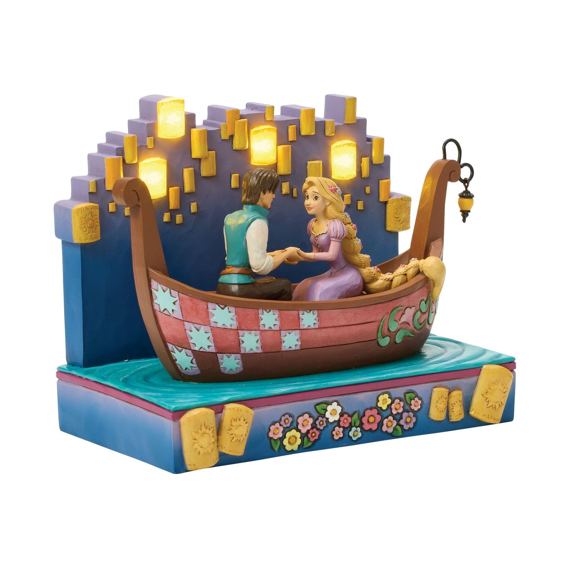 Disney Tangled Rapunzel Boat Scene LED Disney Traditions
