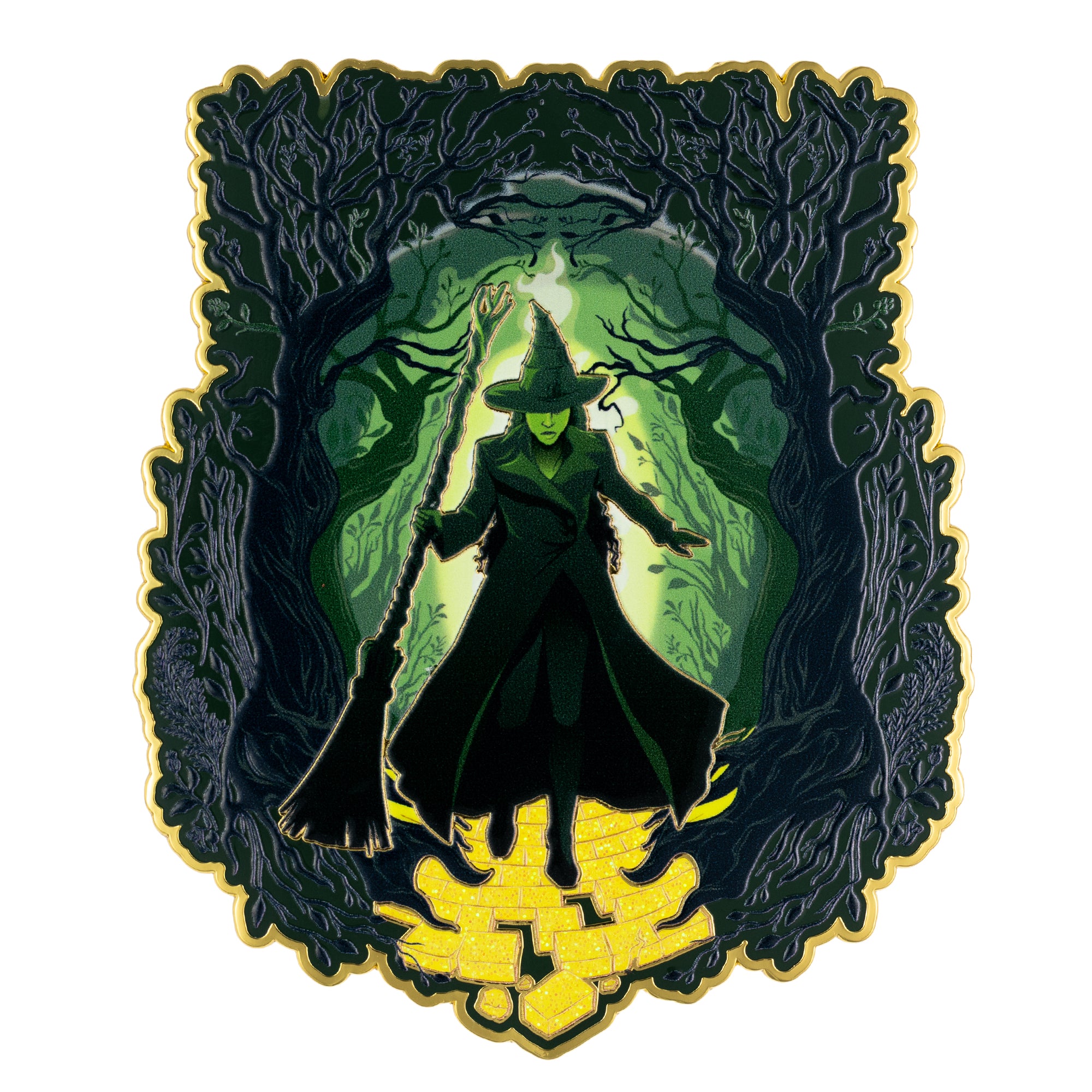 Universal Studios Wicked Elphaba Yellow Brick Road Jumbo Collectible Pin