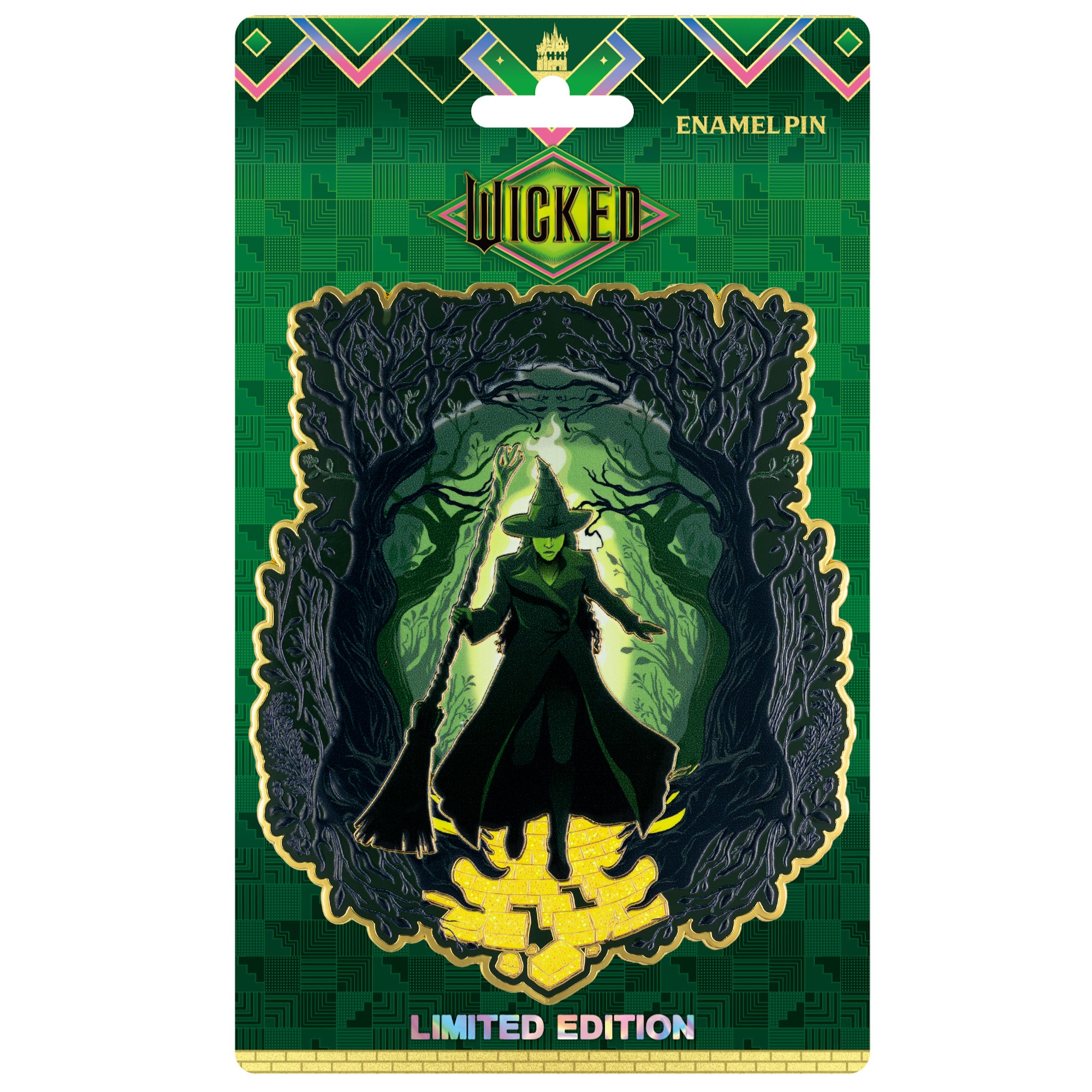 Universal Studios Wicked Elphaba Yellow Brick Road Jumbo Collectible Pin