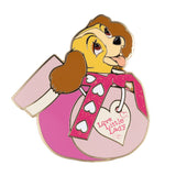 Disney Lady and the Tramp Sweet Jar Love Little Lady Jumbo Collectible Pin