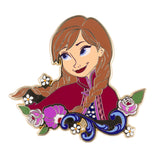 Disney Frozen Anna Florals Jumbo Collectible Pin