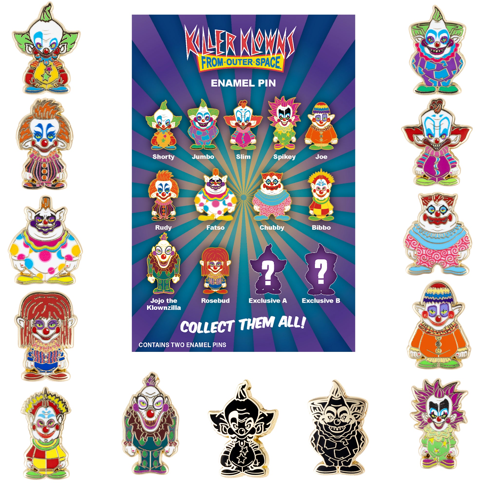 Killer Klowns From Outer Space Mystery Micro Collectible Trading Pin