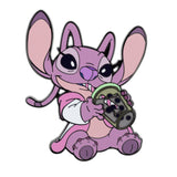 Disney Lilo and Stitch Angel with Boba Collectible Trading Pin