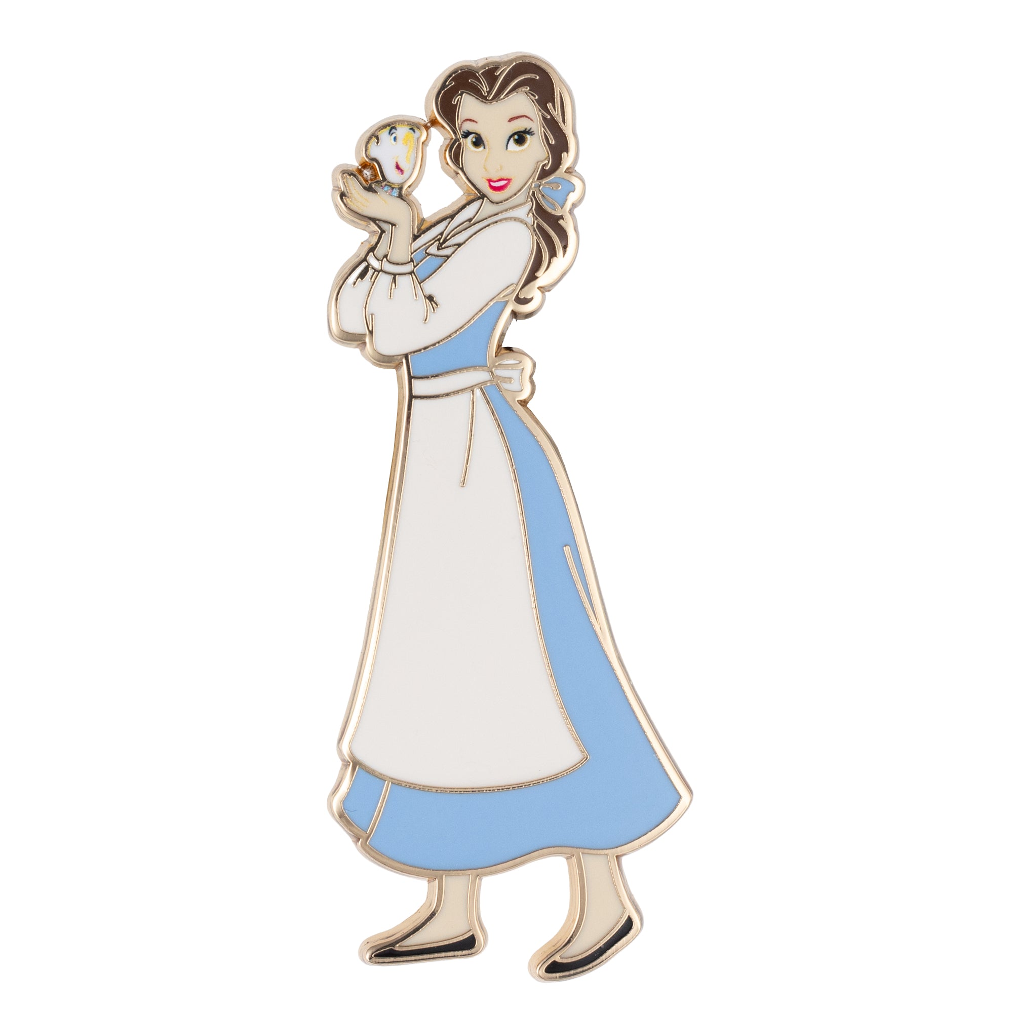 Disney Princess Beauty and the Beast Provincial Belle with Chip Jumbo Collectible Trading Pin