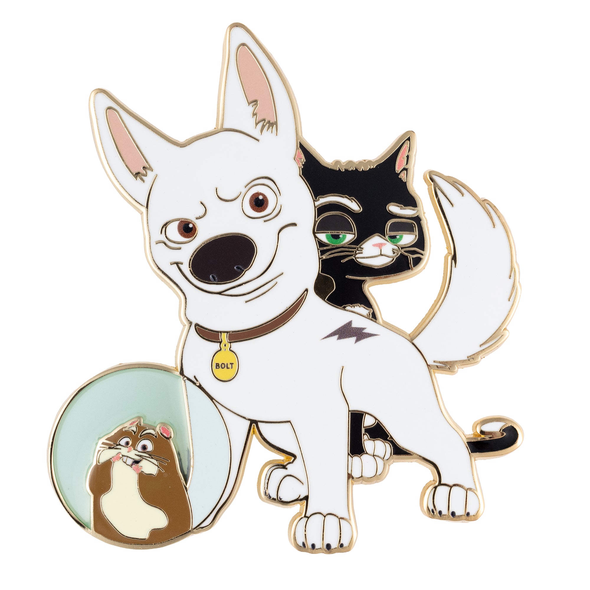 Disney Bolt, Mittens and Rhino Jumbo Collectible Pin
