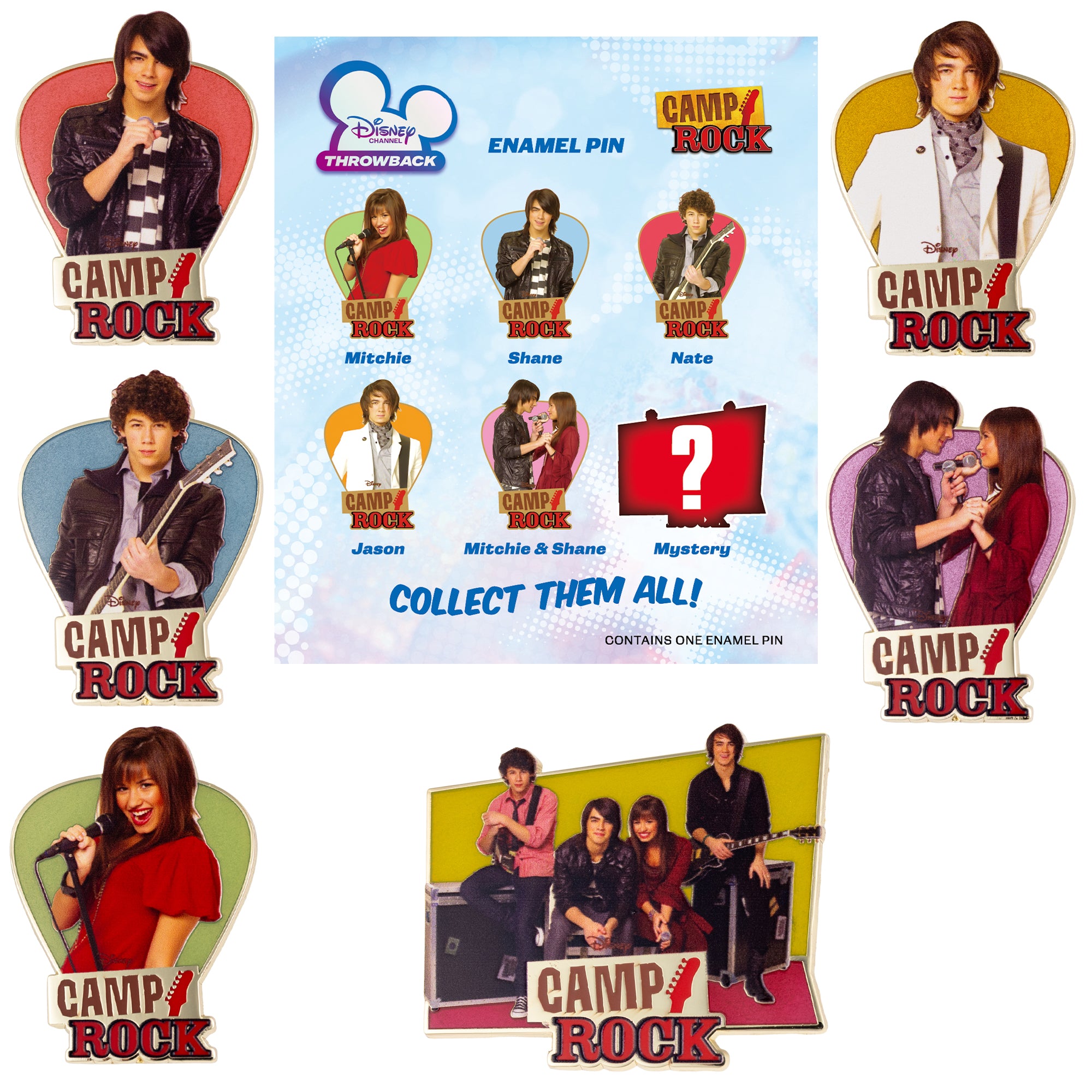 Disney Channel Camp Rock Mystery Jumbo Collectible Trading Pin