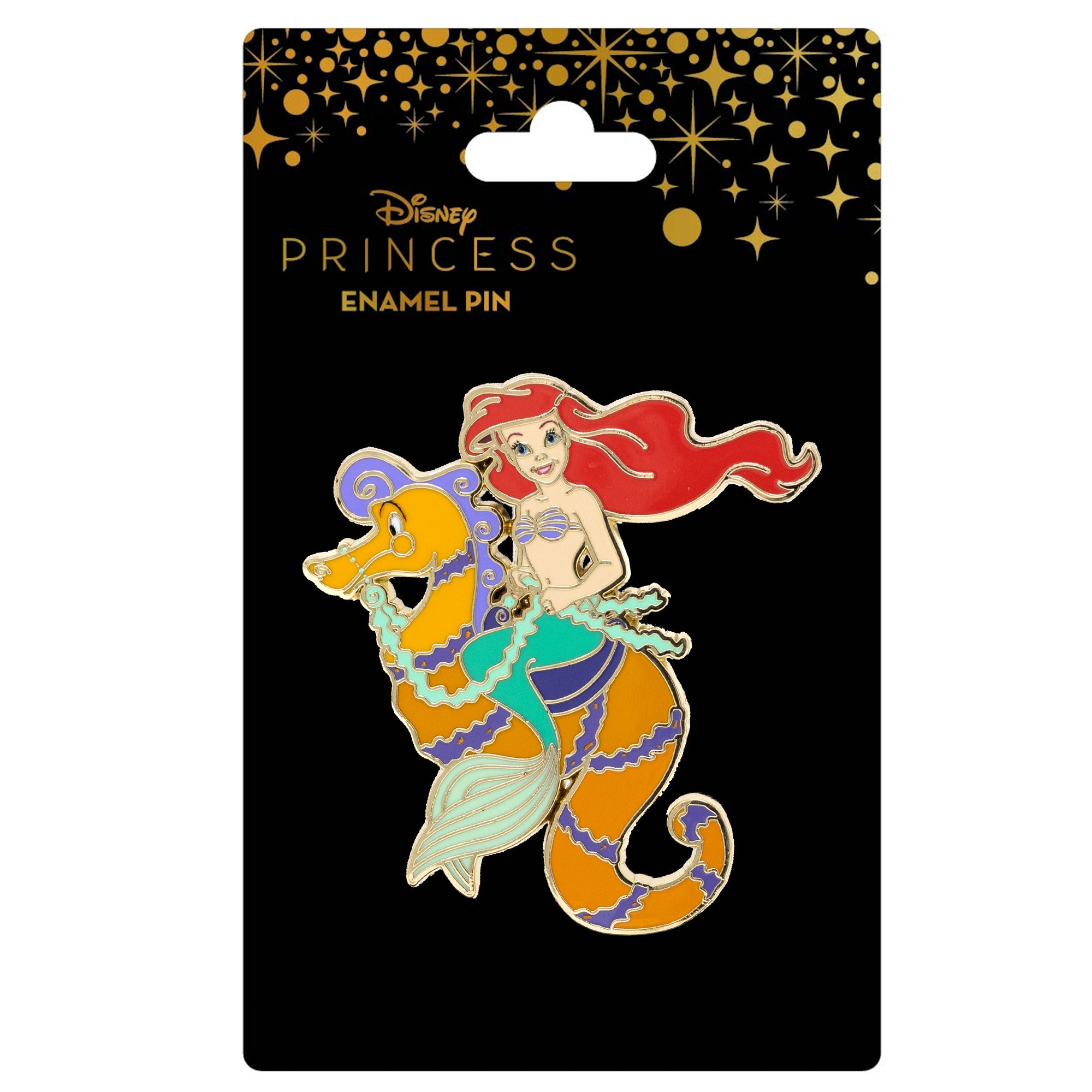 Disney Princess The Little Mermaid Ariel on A Seahorse Collectible Trading Pin