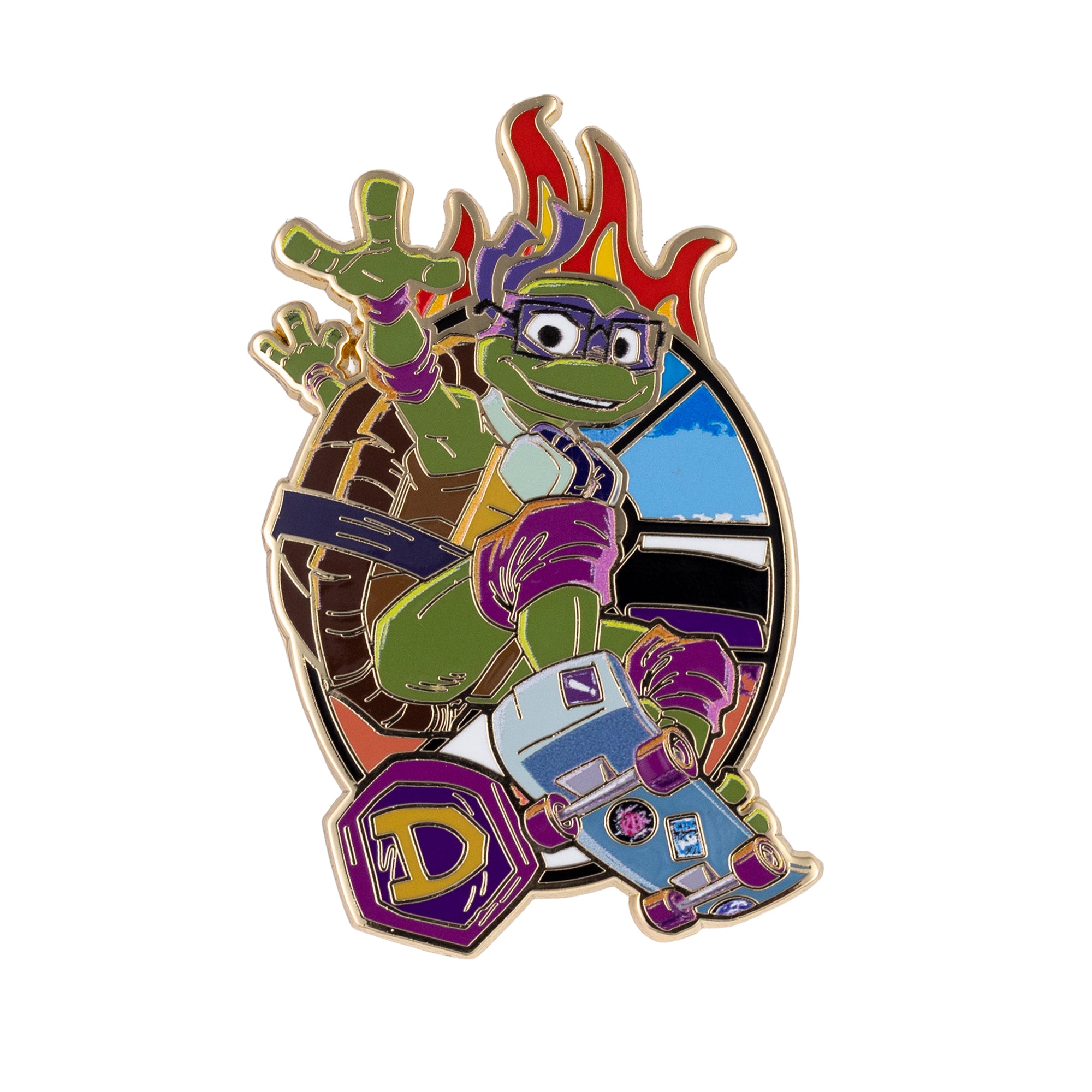 Teenage Mutant Ninja Turtles Mayhem Donatello Collectible Trading Pin