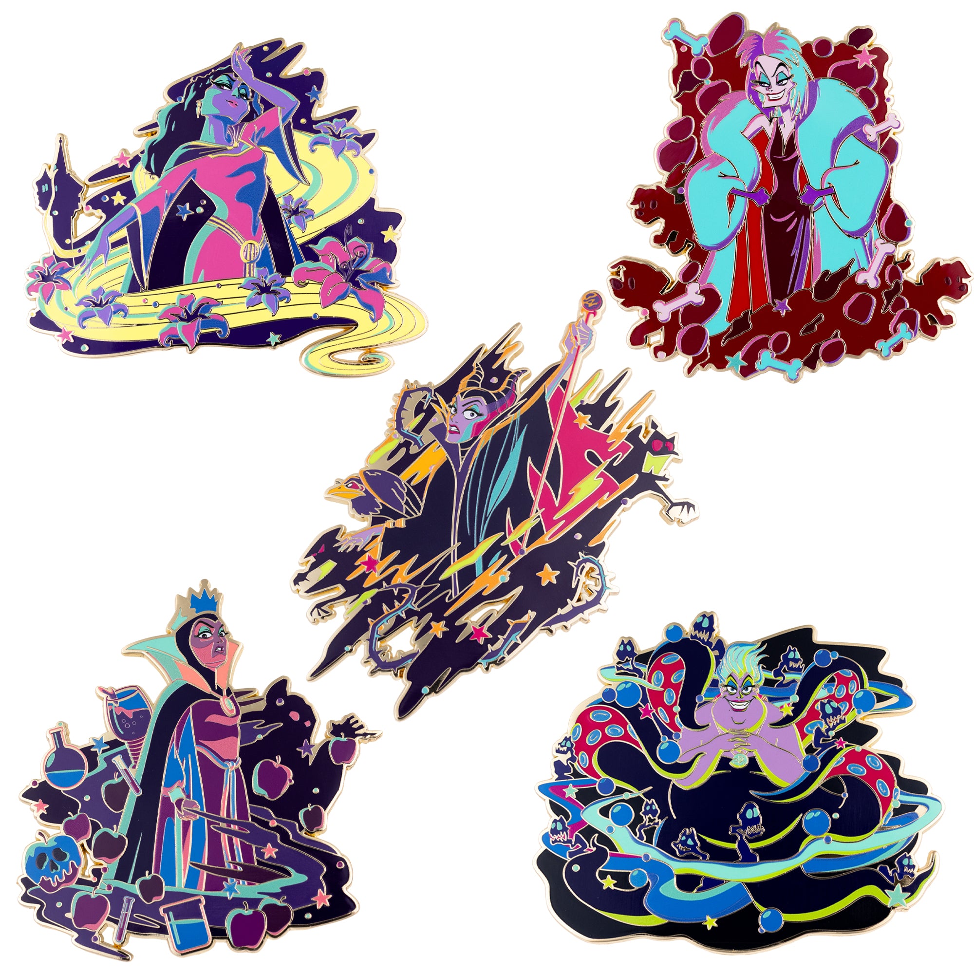 Disney Villains Ultraviolet Magic Mystery Jumbo Collectible Trading Pin