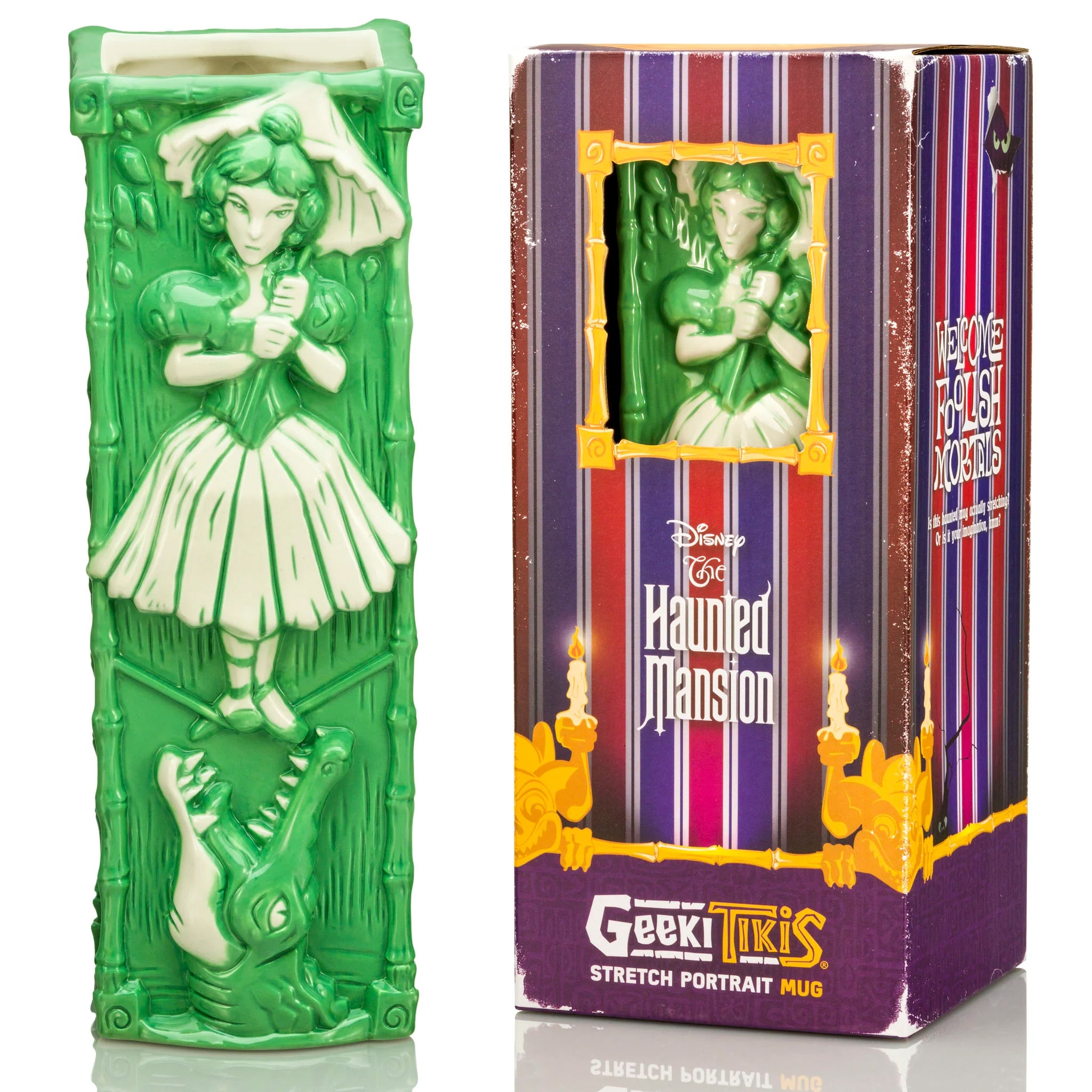 Disney The Haunted Mansion Stretching Portrait The Tightrope Walker Green Tiki