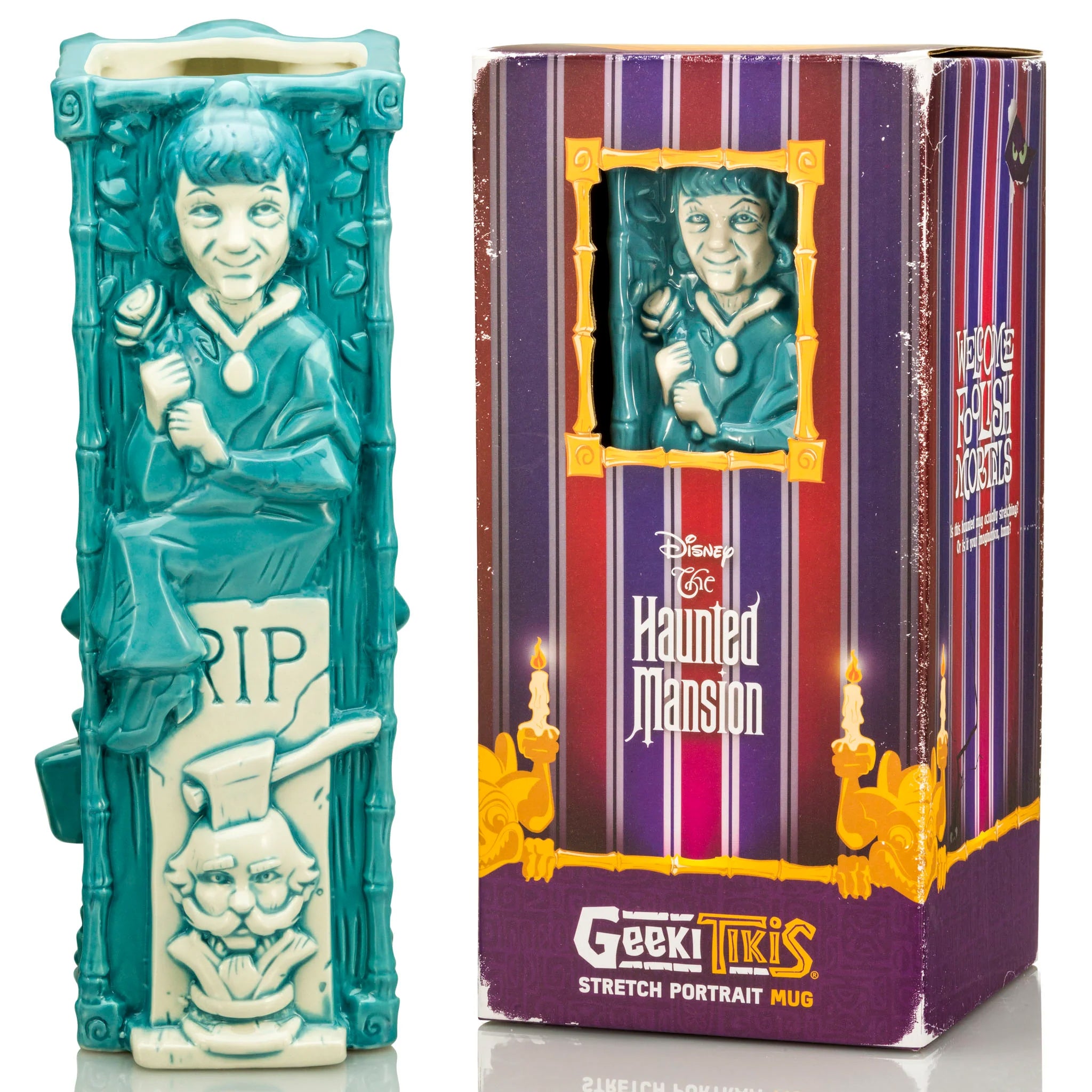 Disney The Haunted Mansion Stretching Portrait The Black Widow Blue Tiki