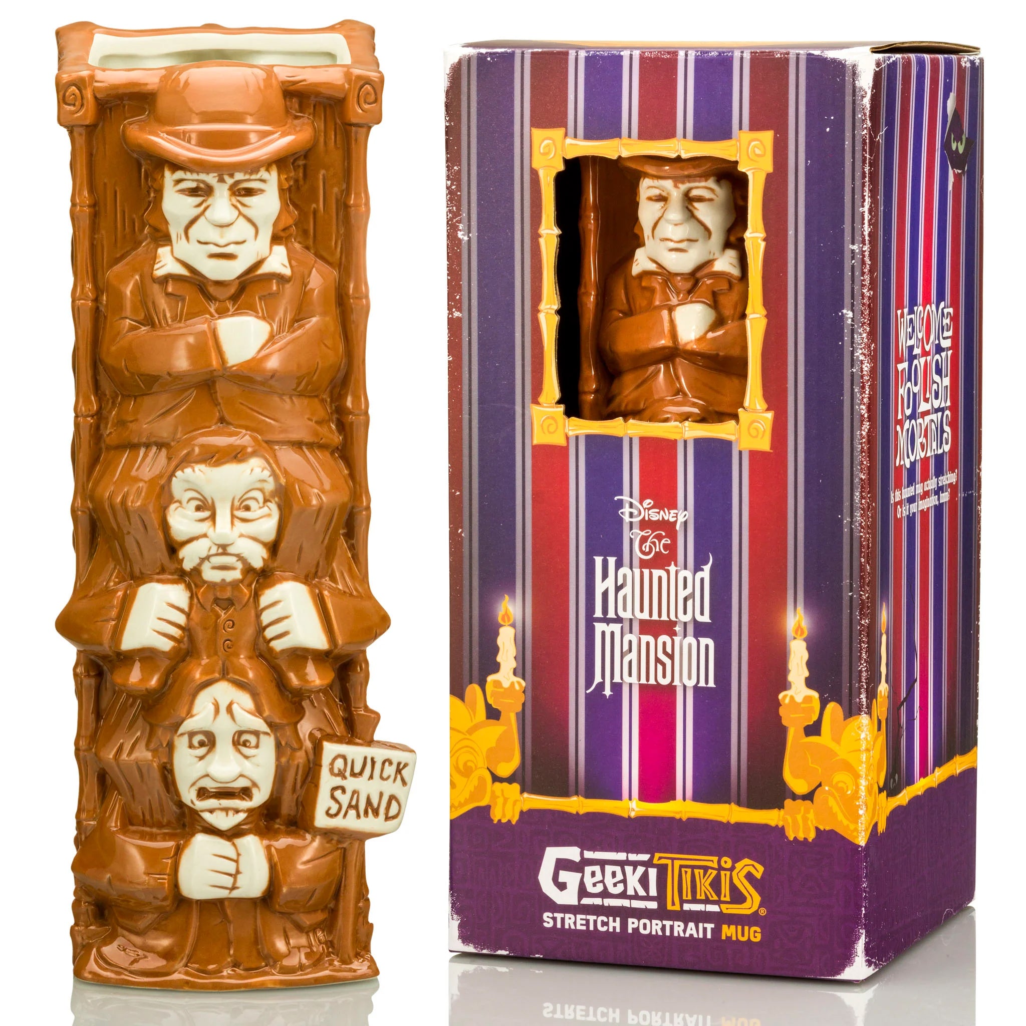 Disney The Haunted Mansion Stretching Portrait Quicksand Men Brown Tiki