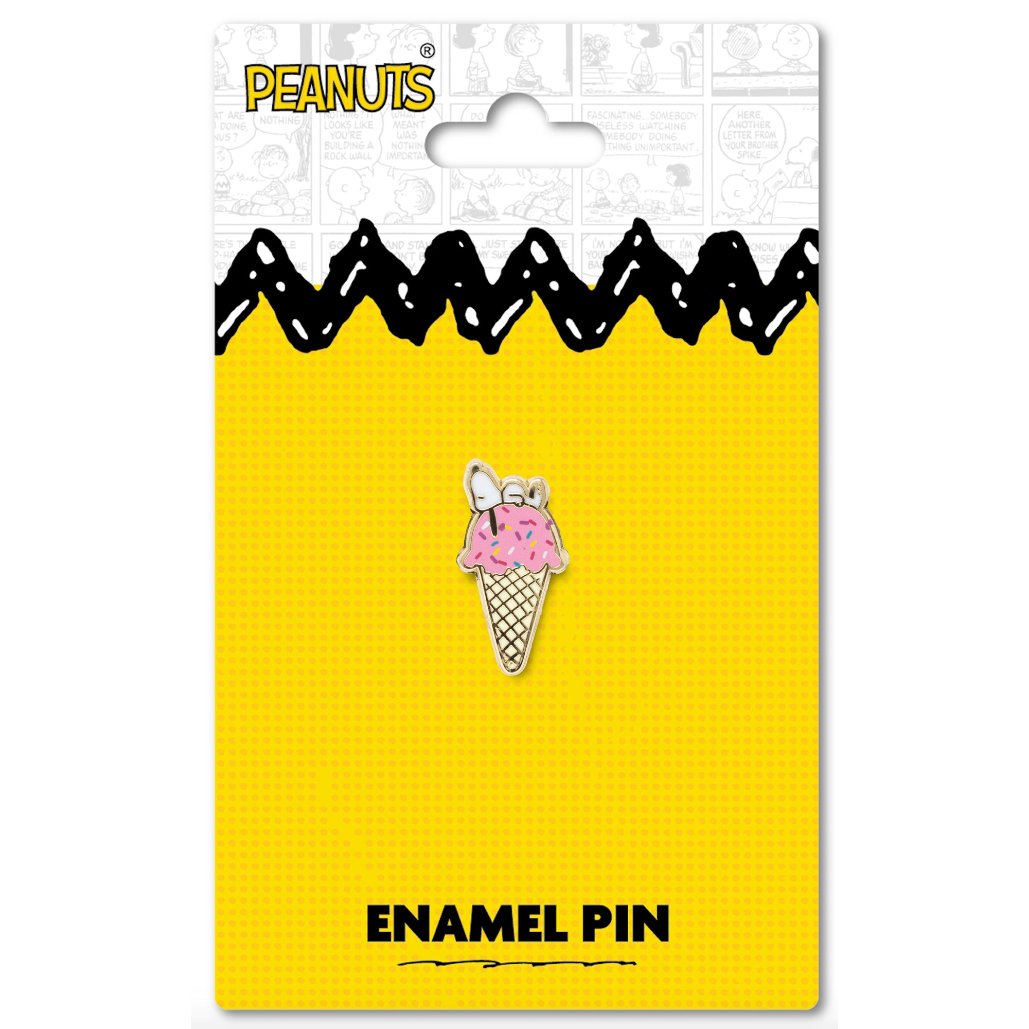 Peanuts Pink a la Mode Ice Cream Snoopy Micro Collectible Trading Pin