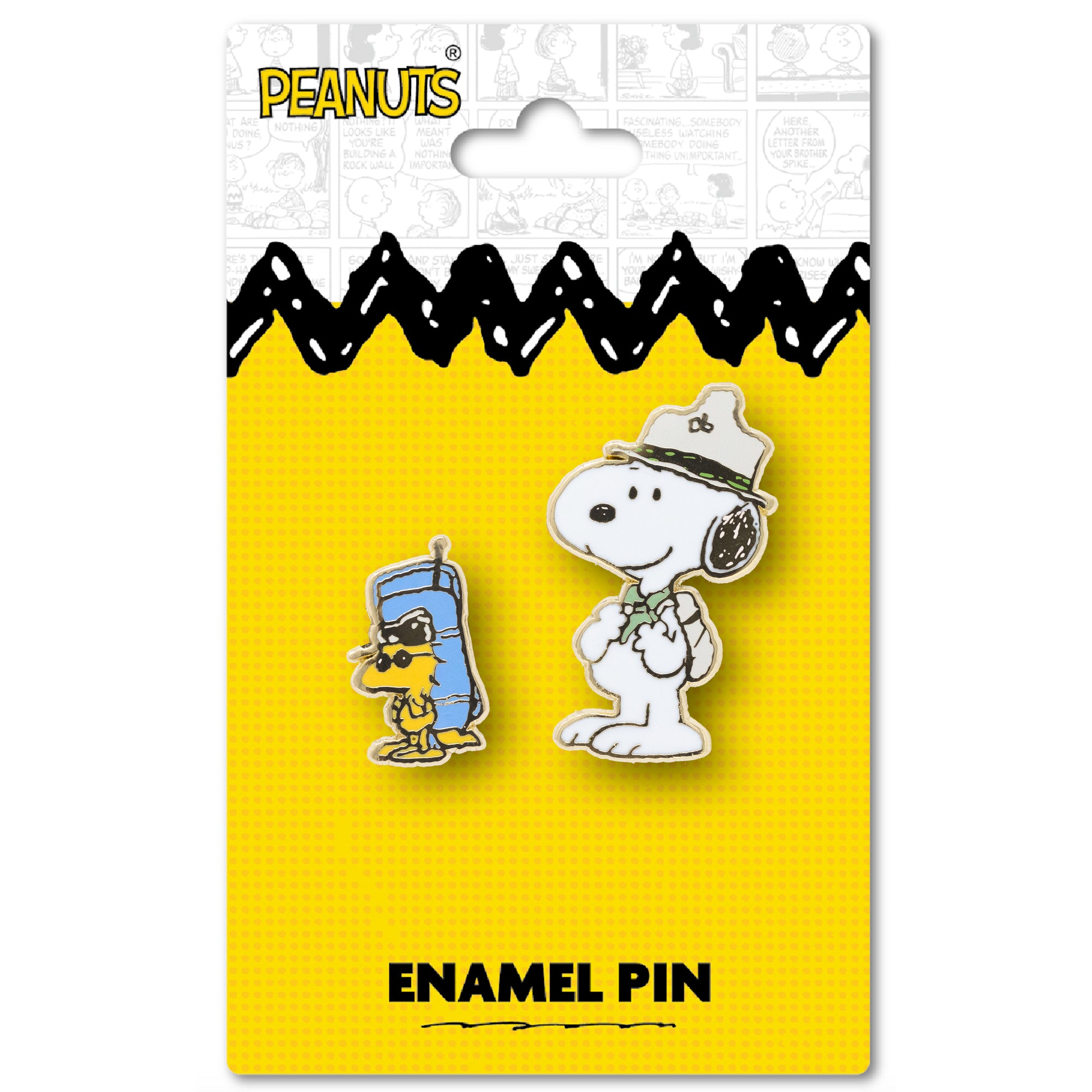 Peanuts Camp Snoopy Woodstock and Snoopy Two Pack Collectible Trading Pin Set