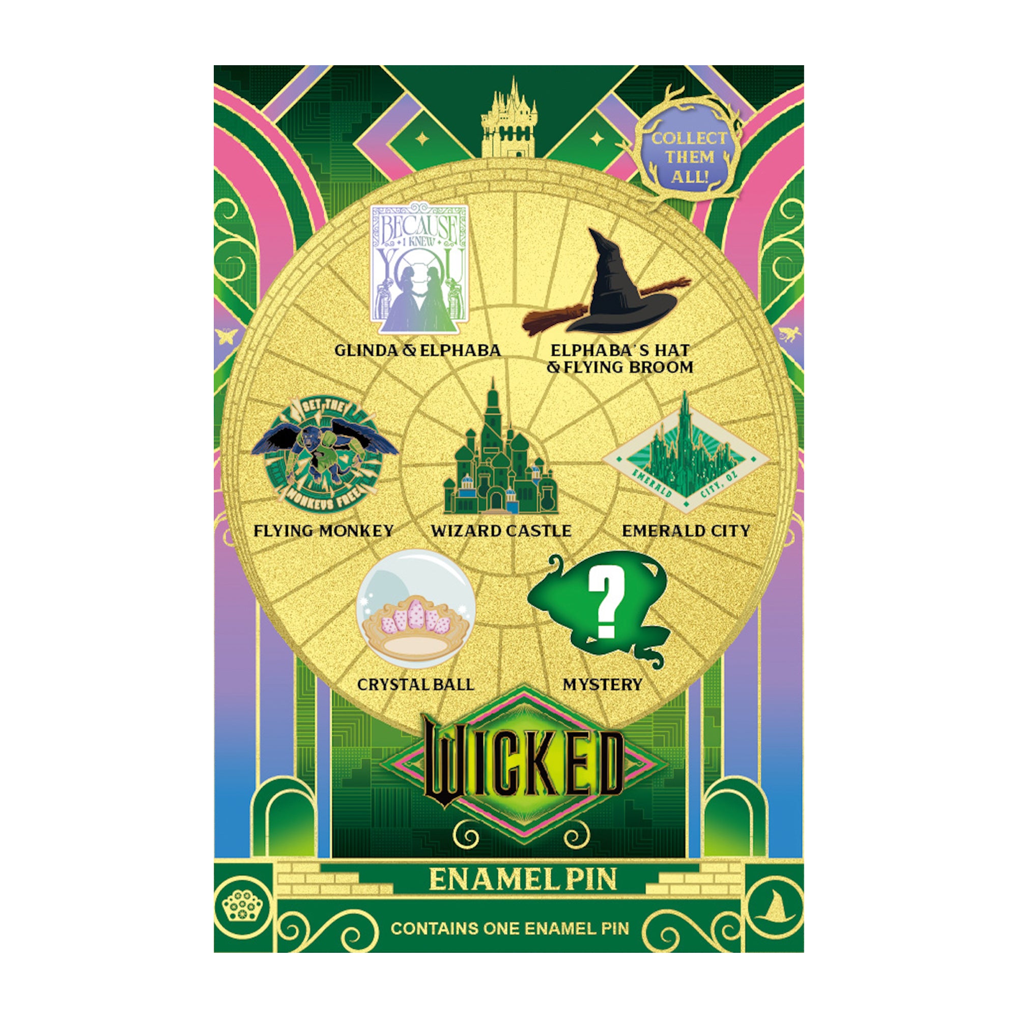 Universal Studios Wicked For Good Mystery Jumbo Collectible Trading Pin