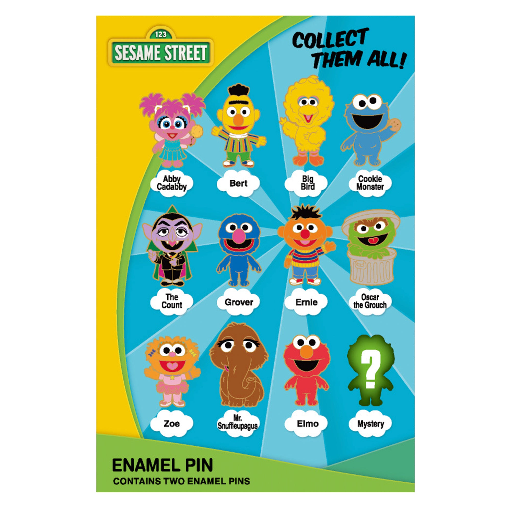 Sesame Street Series 1 Micro Mystery Collectible Trading Pin