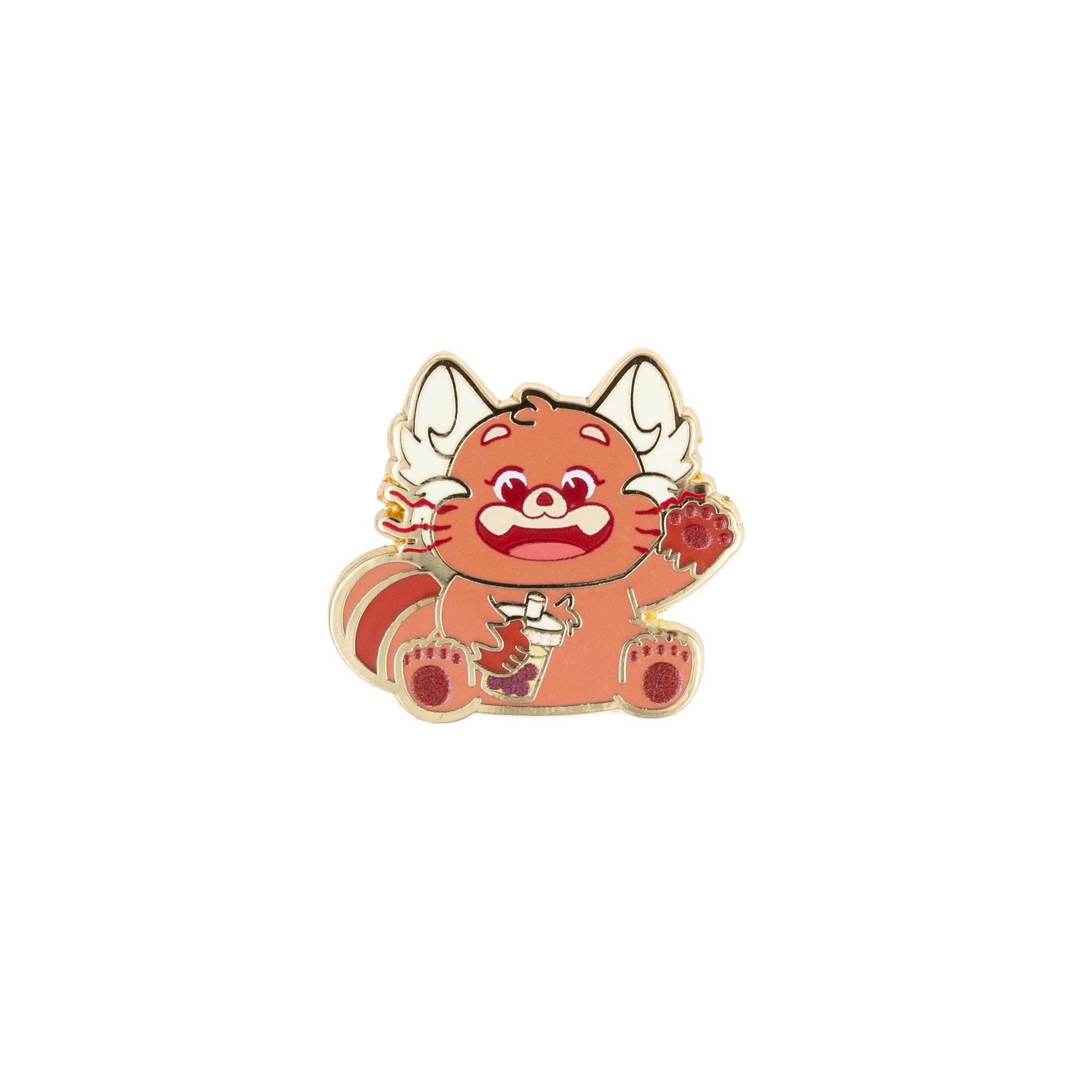 Pixar Turning Red Panda Waving Cuties Micro Trading Pins