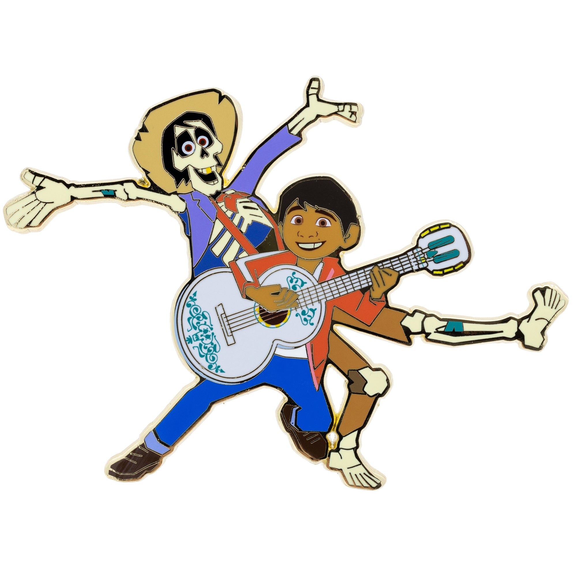 Pixar Coco Miguel and Hector Jumbo Collectible Trading Pin