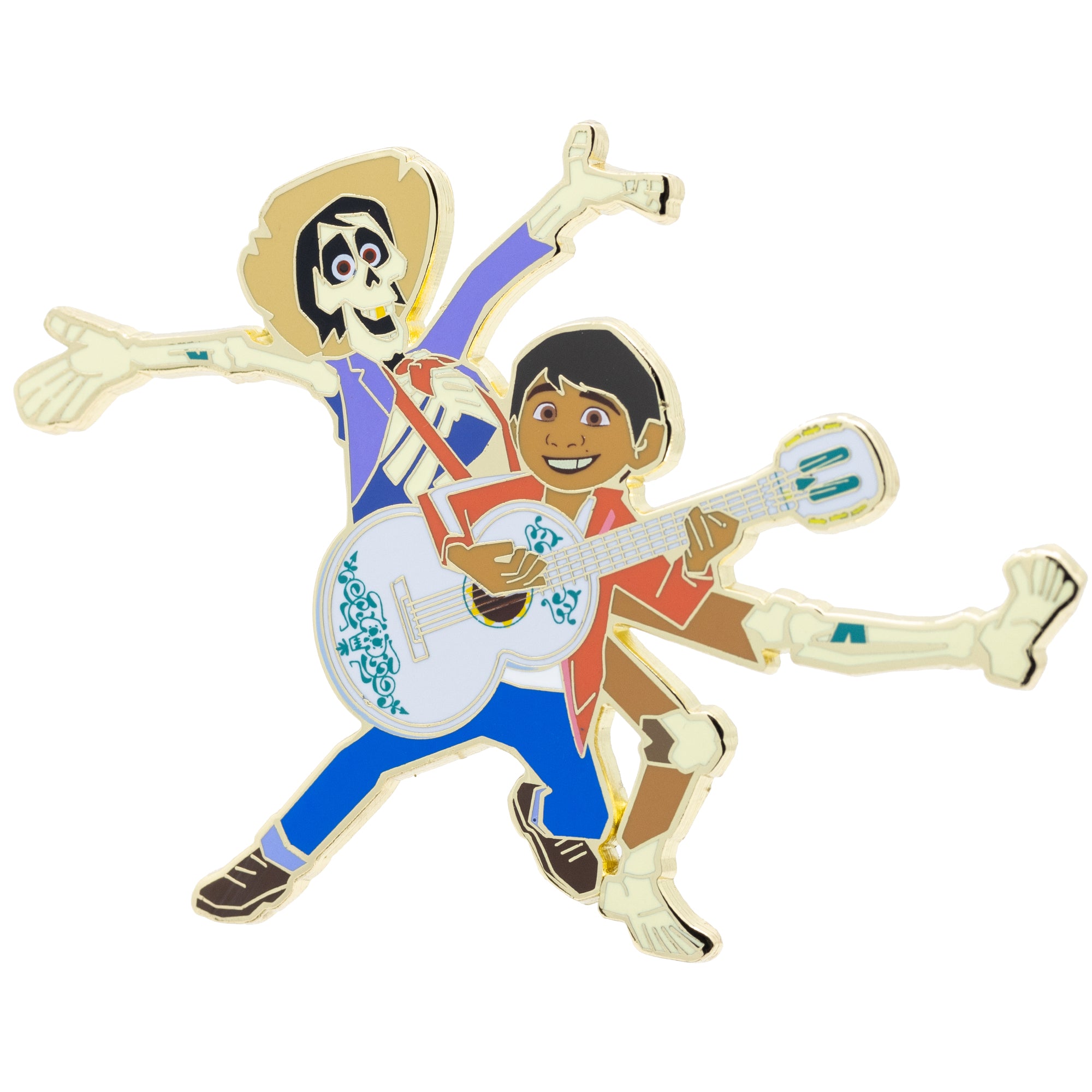 Pixar Coco Miguel and Hector Jumbo Collectible Trading Pin