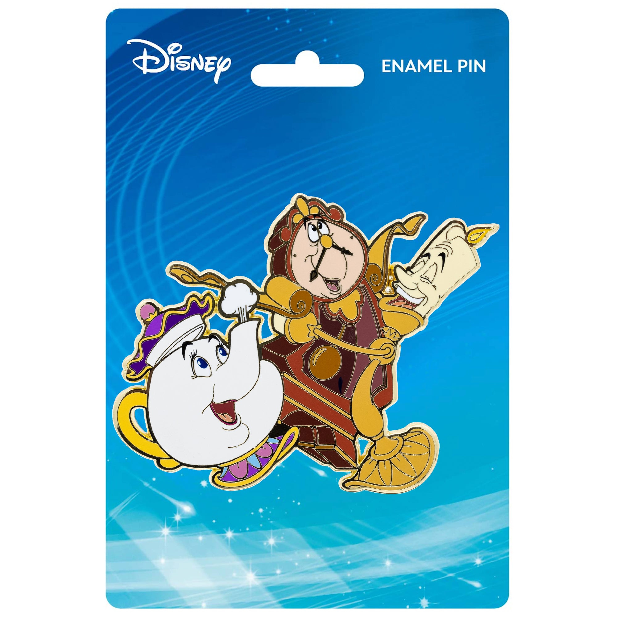 Disney Beauty and the Beast Sidekicks Jumbo Collectible Trading Pin