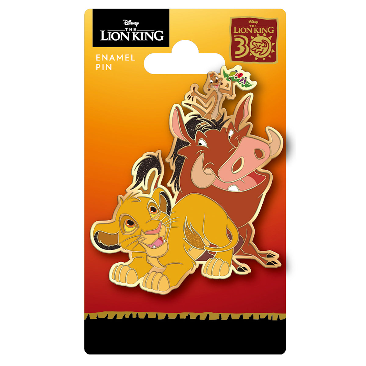 Disney The Lion King Simba, Timon and Pumbaa Collectible Trading Pin