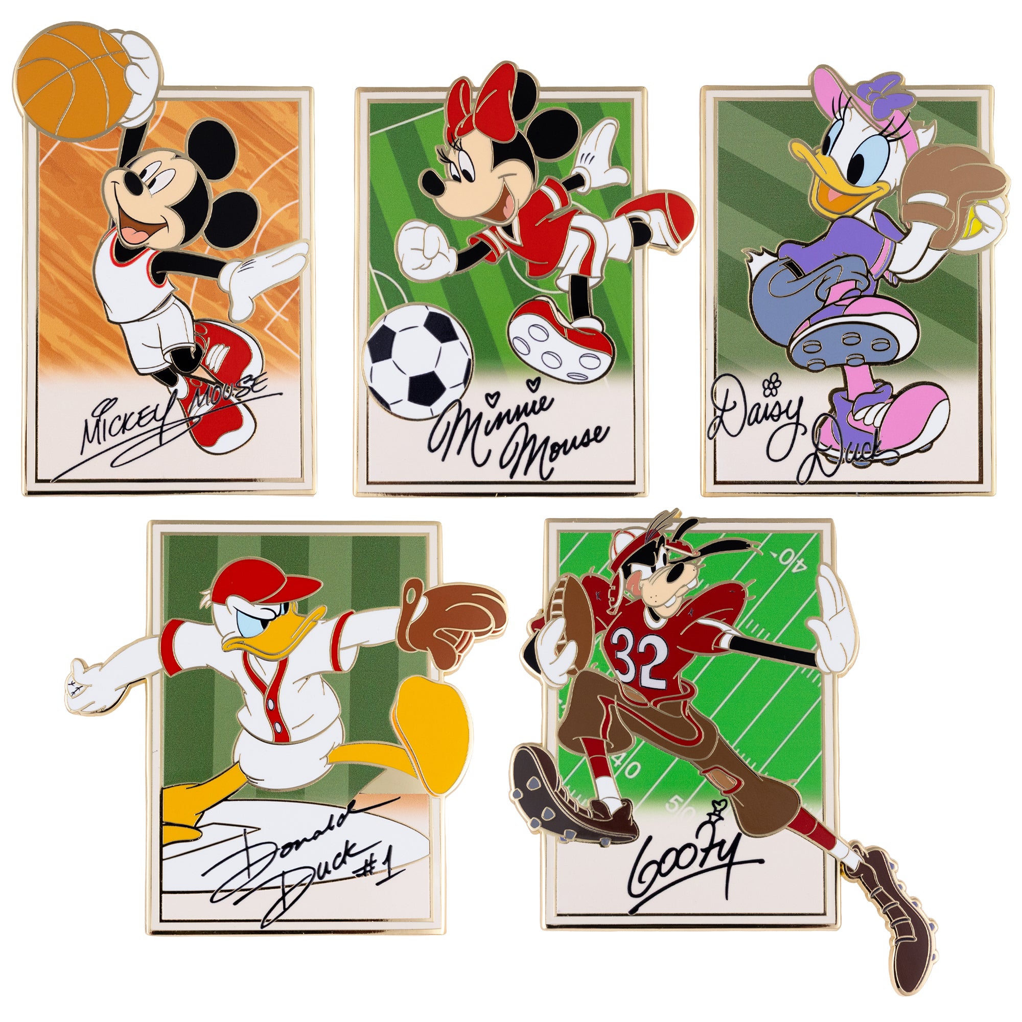 Disney Mickey and Friends Sportcards Mystery Jumbo Collectible Trading Pin