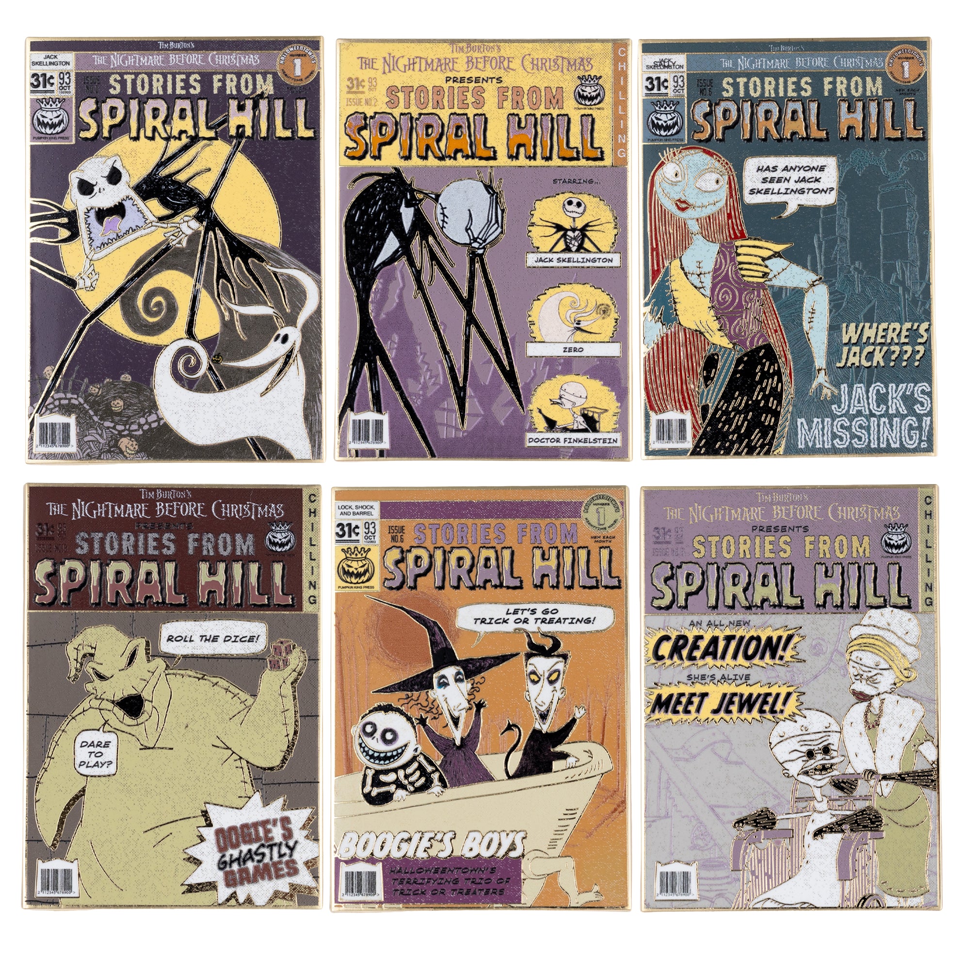 Disney Nightmare Before Christmas Tales From Halloween Town Mystery Jumbo Collectible Pin