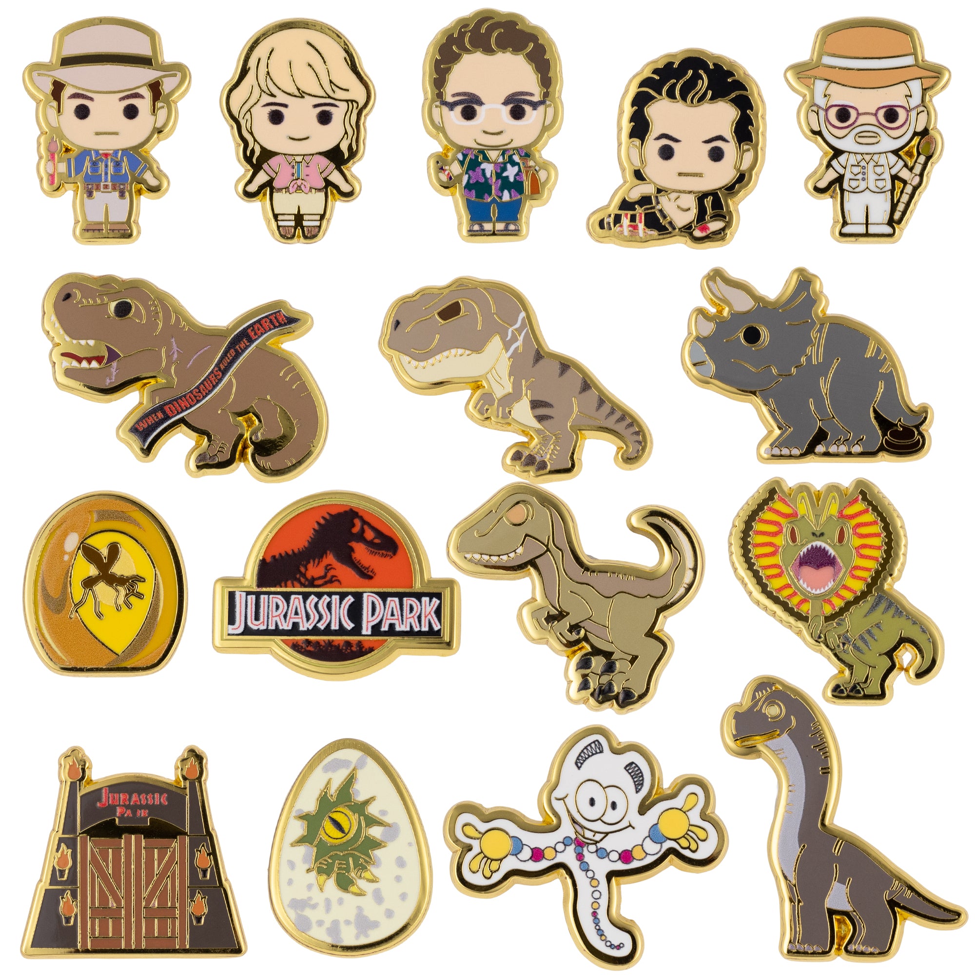 Universal Jurassic Park Series 1 Micro Mystery Collectible Trading Pin