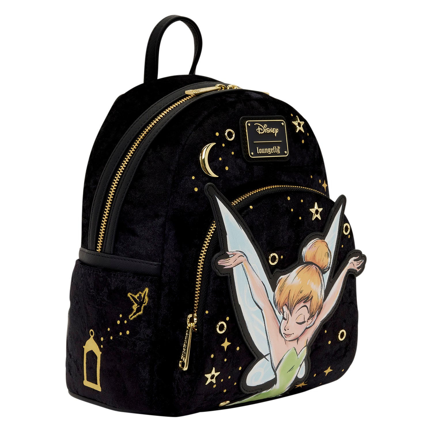Disney Peter Pan Tinker Bell Pixie Dust Velvet Mini Backpack