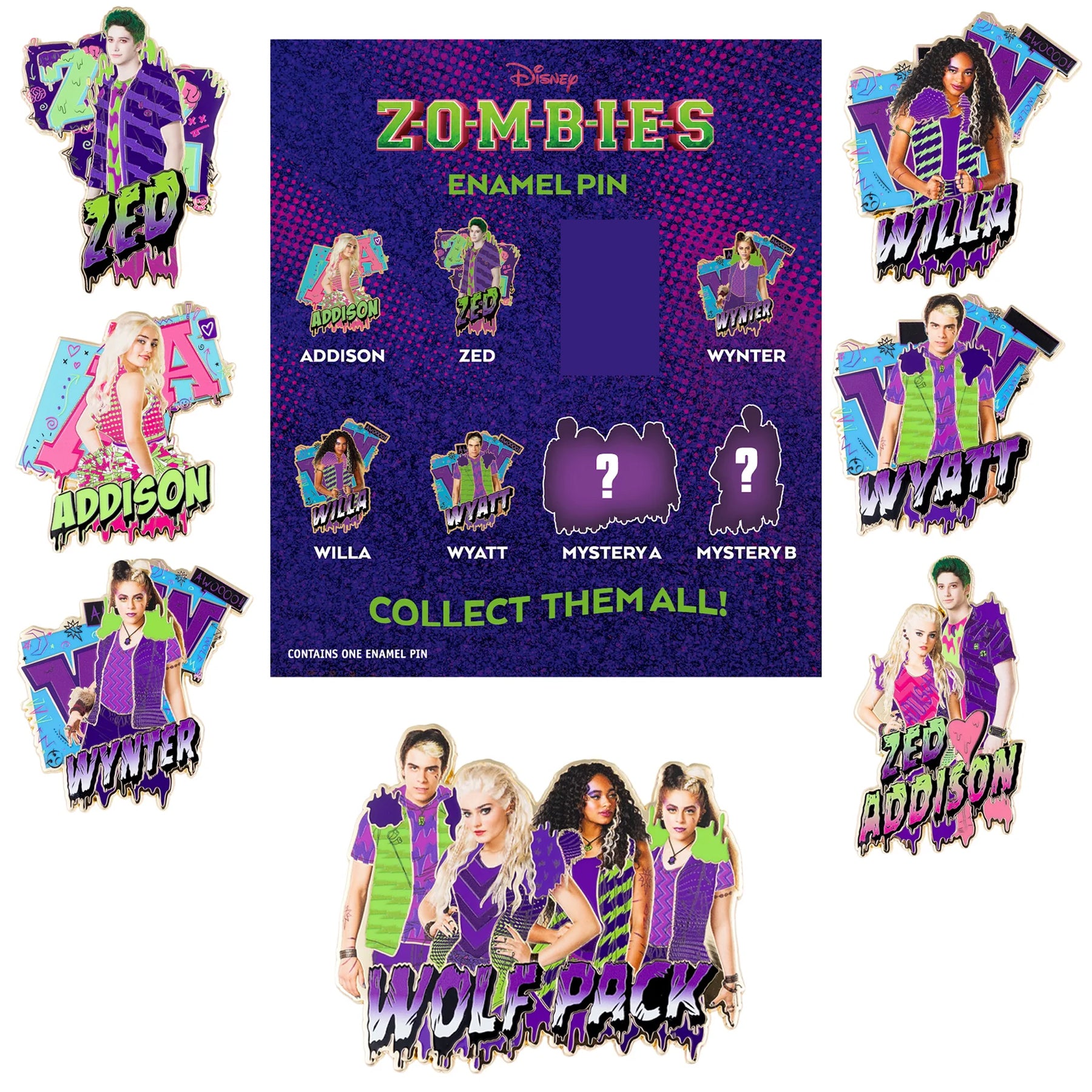 Disney Channel Zombies Mystery Jumbo Collectible Trading Pin