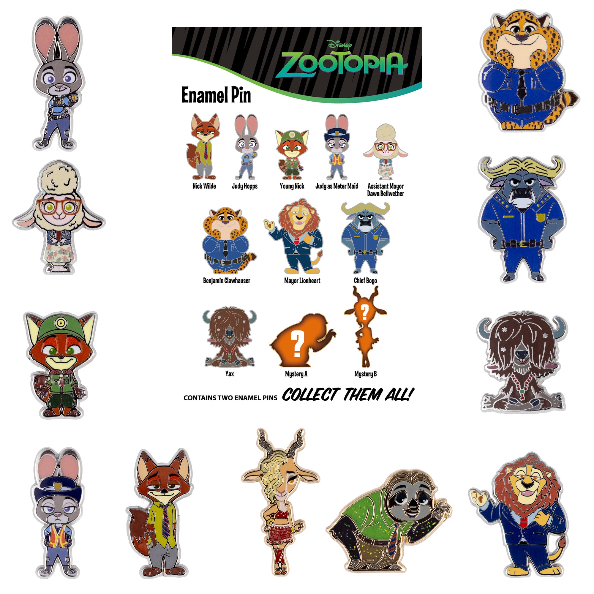 Disney Zootopia Micro Mystery Collectible Trading Pin